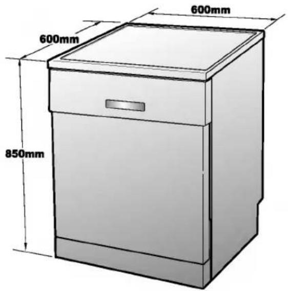 600mm 600mm 850mm