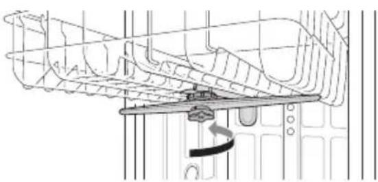 LG DU325FP - Ensure the spray arms can unobstructedly rotate. - 1