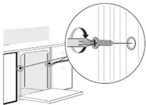LG SDU527HS - Securing Dishwasher to Cabinet Framework - 2