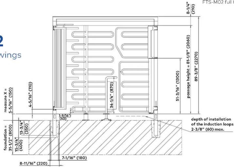 Dormakaba FTS-M02 - Installation drawings - 1
