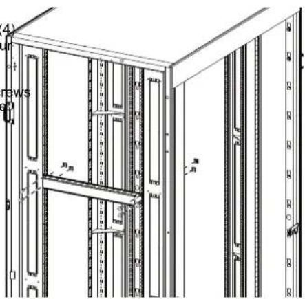 APC ER7HCM - Install the Horizontal Cable Manager: - 1