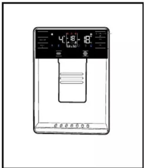 GRUNDIG GQN21235XRN - Vattendispenser vid dörren(på vissa modeller) - 1