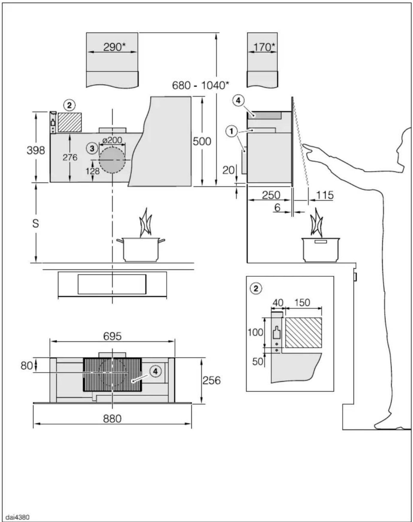 MIELE DA 9298 W - Monteringsanvisning - 1