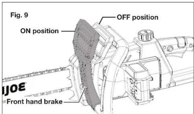 Fig. 9 ON position OFF position Front hand brake