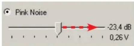 Pink Noise -23,4 dB 0,26 V