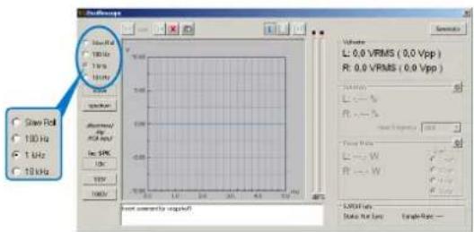 Waveform L: 0.0 VRMS ( 0.0 Vpp ) R: 0.0 VRMS ( 0.0 Vpp ) Volume L: 0.0 VRMS ( 0.0 Vpp ) R: 0.0 VRMS ( 0.0 Vpp ) Signal L: - % R: - % Signal Voltage Current Rate L: - W R: - W L: - V Data Rate Data Rate Level Trend Rate