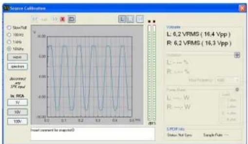 Source Calibration Slow/Rell 100Hz 1MHz 10MHz Wave specimen demonstrs SPC peak In: RCA TV 10V 10A 10.00 6.00 4.00 2.00 1.00 0.00 0.00 0.00 0.00 0.00 0.00 0.00 0.00 0.00 0.00 0.00 0.00 0.00 0.00 0.00 0.00 0.00 0.00 0.00 0.00 SAMS (Hz) Status: Not Spec Sample Data Variance L: 6,2 VRMS ( 16,4 Vpp ) R: 6,2 VRMS ( 16,3 Vpp ) Duration: L : - % R : - % Time Parameter: 1655 Pulse Value: L : - % W R : - % W SET (F) (N) Status: Not Spec Sample Data
