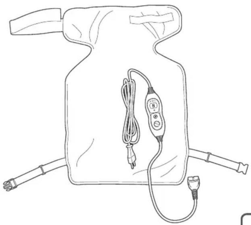 QUIGG GT-HPMB-02 - Elektrisk varmepude til ryggen - 1