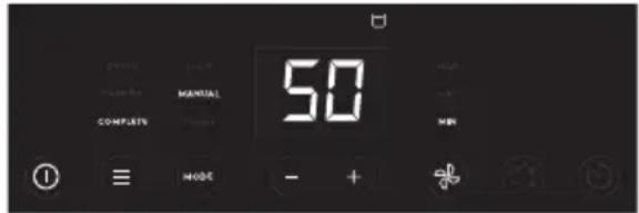 20110 Made for MANTUAL COMPLIN 50 HOLD OFF MINI ≡ MODE - +