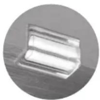 Close-up of a transparent plastic object with layered structure, possibly a container or tray (no visible text or symbols)
