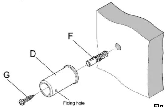 G D F Fixing hole Fig.