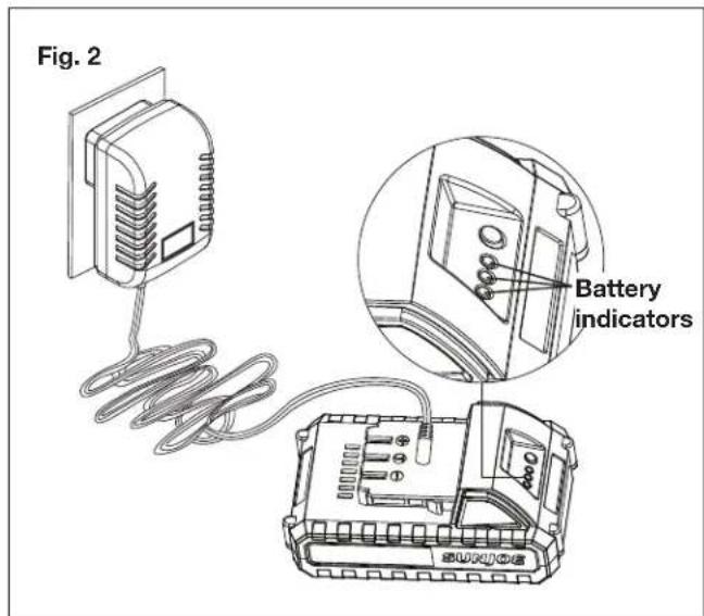 Fig. 2 Battery indicators