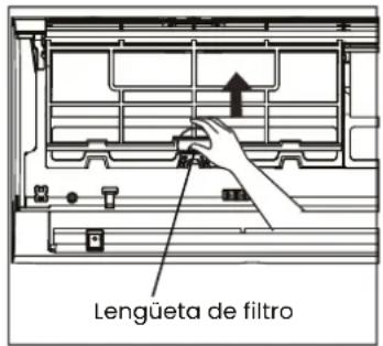 Lengüeta de filtro