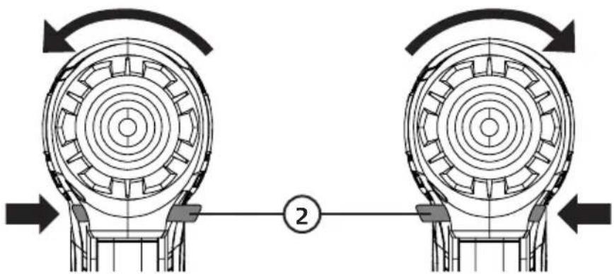 Cocraft HD 12 - Umschalter für Rechts-/Linksdrehung, Sperre - 1