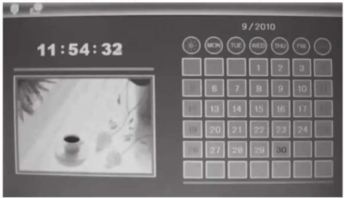 Clas Ohlson DP730AD38 - Ställ in visningsformat för tid så här: - 1