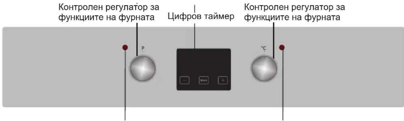 Контролен регулатор за функциите на фурната Цифров таймер Контролен регулатор за функциите на фурната
