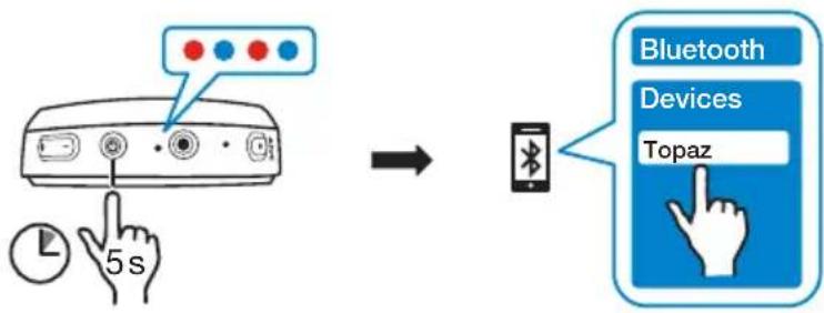 Exibel Topaz B077 - Connecting a Bluetooth device (pairing) - 1