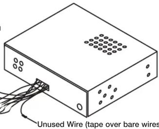 Unused Wire (tape over bare wires)