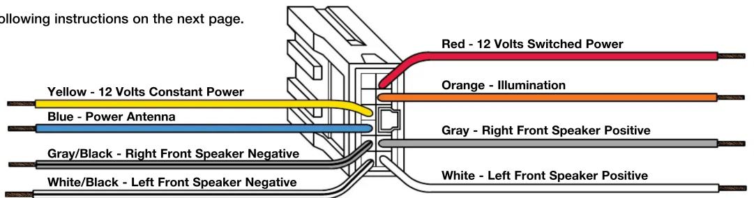 Metra 70-7550 - STEP 1 -- CONNECT WIRES - 1