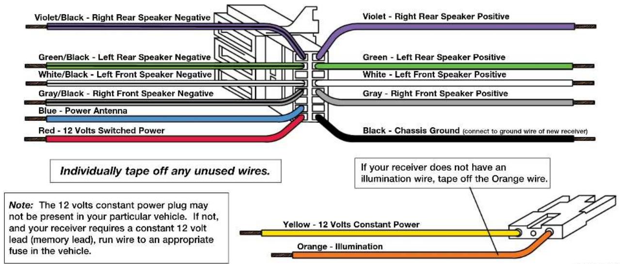Metra 70-1677 - STEP 1 -- MATCH & CONNECT WIRES - 1