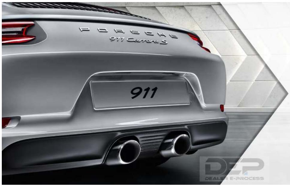 PORSCHE 911 Camara S 911 DEP DEALER E-PROCESS