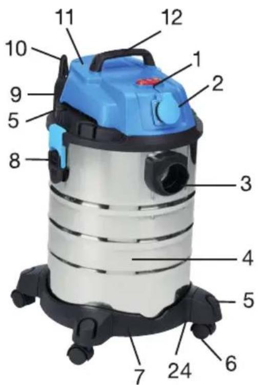 Biltema WD 1201 - TUOTTEEN OSAT - 1