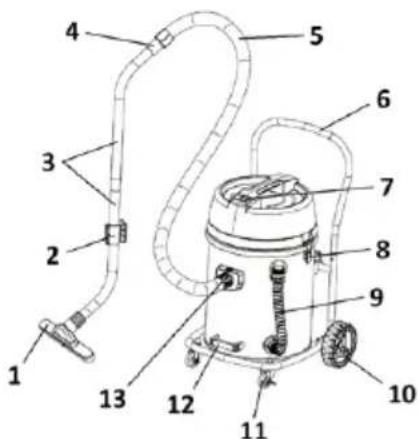 Biltema WD 2400/70 - ÖVERSIKTSBILD - 1