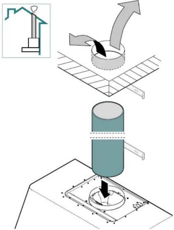 Diagram illustrating a mechanical or electrical process with labeled components and directional arrows, including a small inset image of a utility pole.