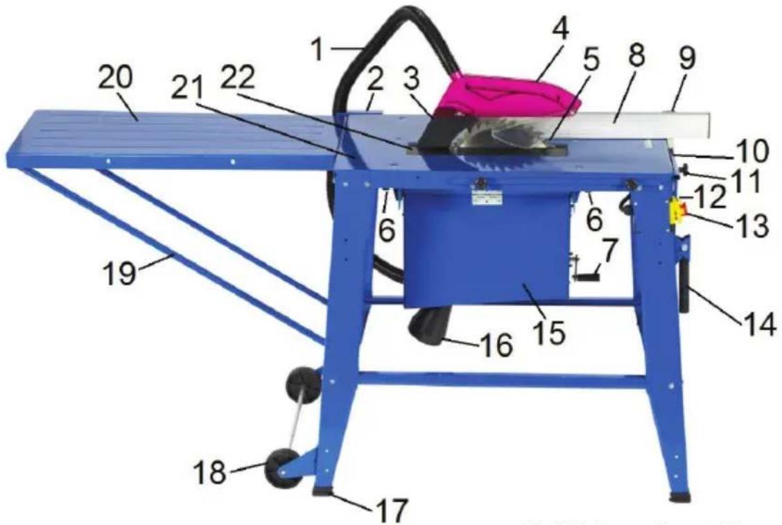 Biltema 17-225 - LAITTEEN OSAT - 1