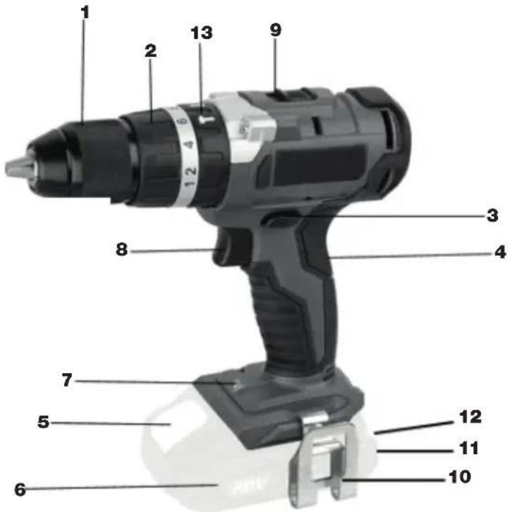 Biltema HDB 18V - TEKNISKE DATA - 1