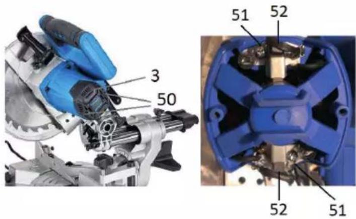 Biltema MS 210C - Byte och kontroll av kolborst - 1