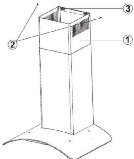 SILVERLINE OR3159 - Montering af skorsten - 1