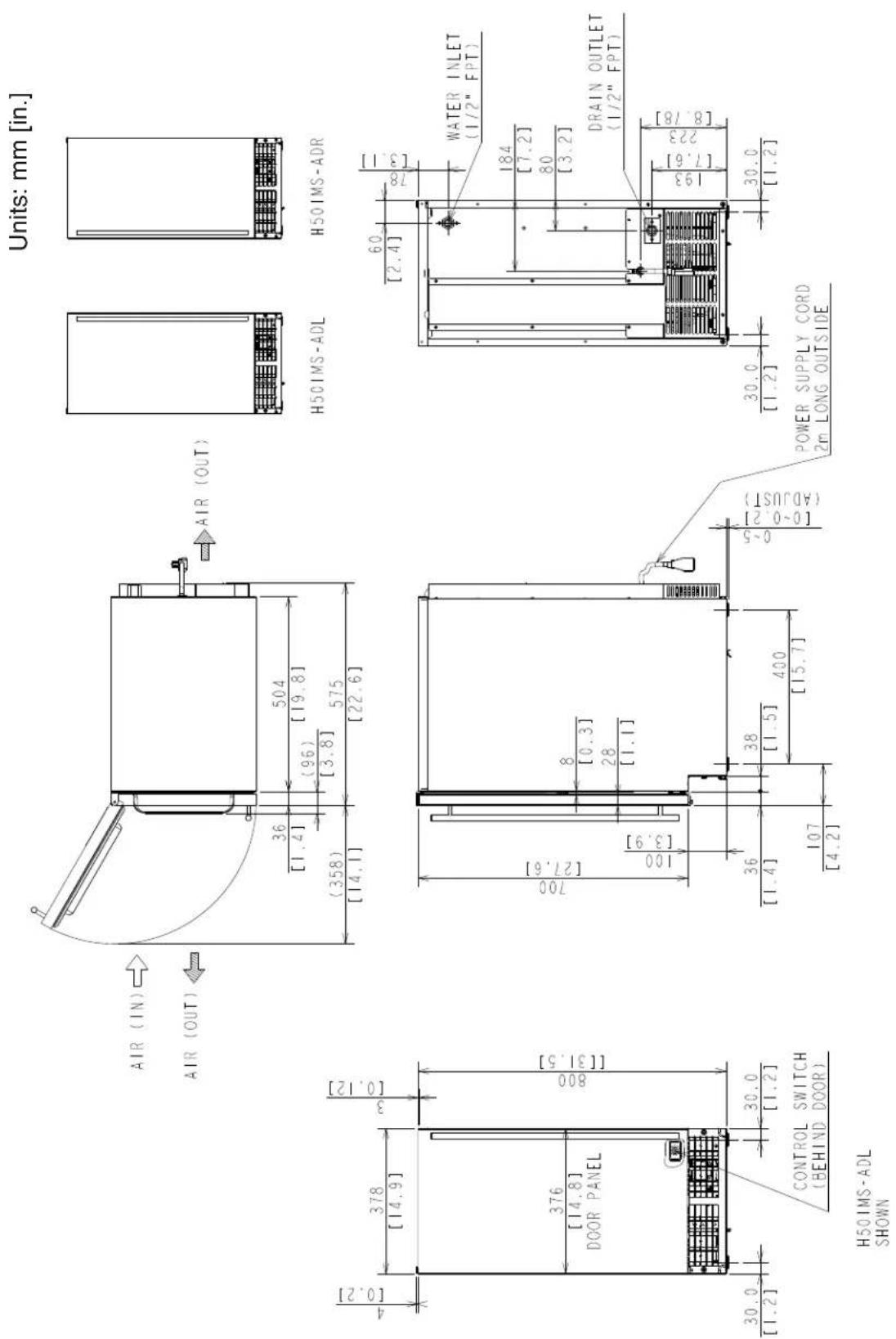Perlick H50IMS-R - Dimensions/Connections - 3