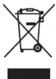 Symbol of a trash bin crossed out by two crossed lines, with no text or labels present.