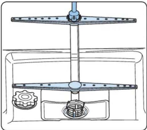 Technical line drawing of a mechanical assembly with gears and a central shaft (no text or symbols)