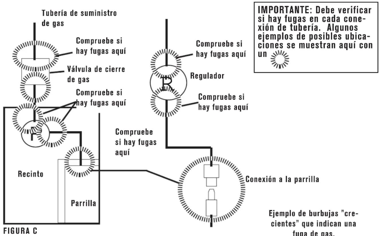 Char-Broil Medallion 463278519 - Prueba de fugas - 1