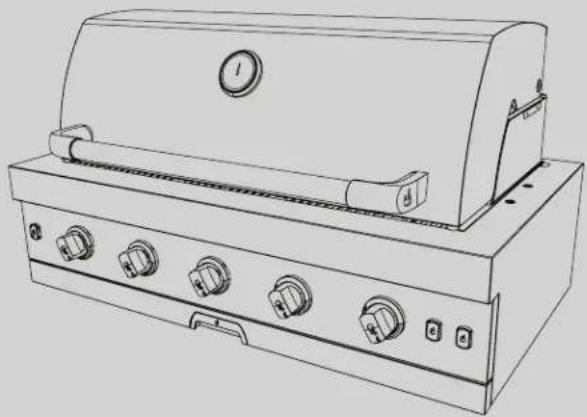 Char-Broil Medallion 463278519 - MEDALLION BUILT-IN GRILL 4 &amp; 5 BURNER MEDALLION PARRILLA INCORPORADA 4 y 5 QUEMADOR - 1