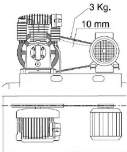 Biltema 55B-90N - Kontrol af drivremmens stramning - 1
