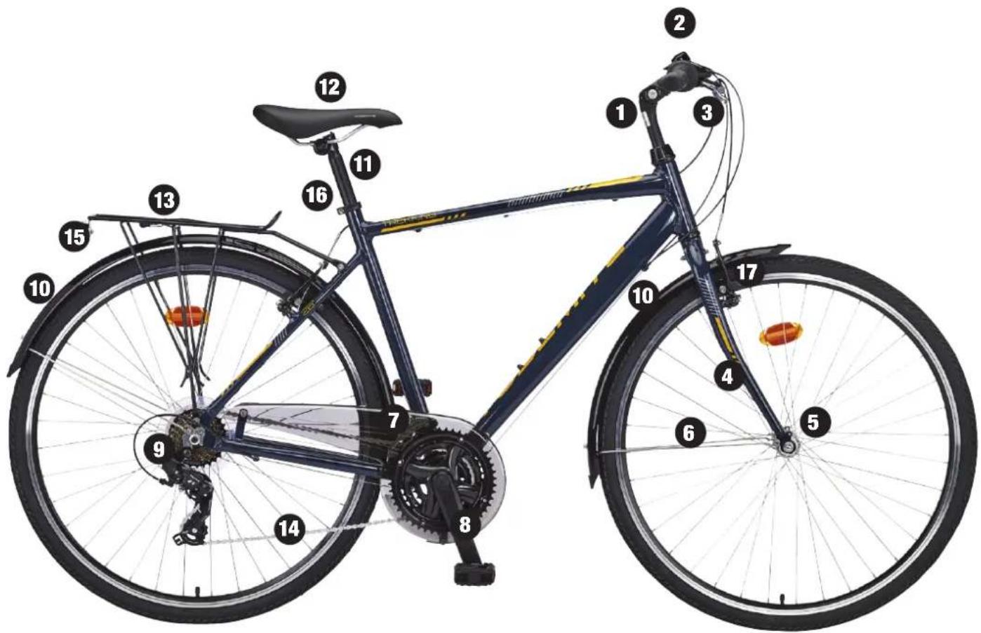 Biltema Yosemite 27-2191 - CYKELNS DELAR - 1