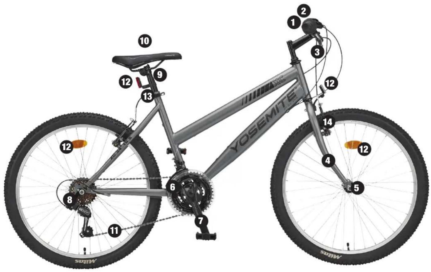 Biltema 27-2175 - CYKELNS DELAR - 1