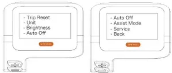 Biltema Yosemite 27-2224 - "Display Setting", inställningar - 1