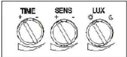 TIME + - SENS + - LUX