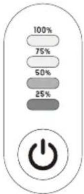 Biltema 37-912 - Grøn kontrollampe (75 %) lyser: - 1