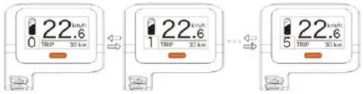 22 km/h 0 TRP 30 km 22 km/h 1 TRP 30 km 22 km/h 5 TRP 30 km
