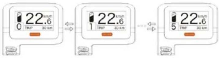 22 km/h 0 TRIP 30 km 1 22 km/h 1 TRIP 30 km 5 TRIP 30 km