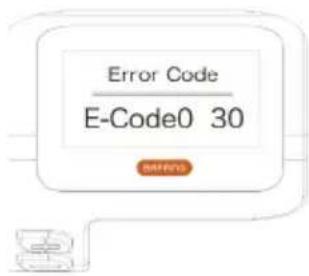 Error Code E-Code0 30