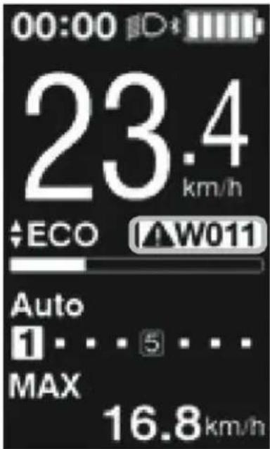 00:00 23.4 km/h ECO AW011 Auto 1...5... MAX 16.8km/h