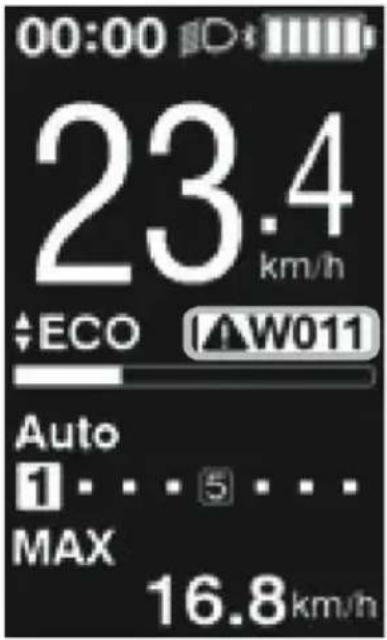 00:00 23.4 km/h ECO AW011 Auto 1...5... MAX 16.8km/h