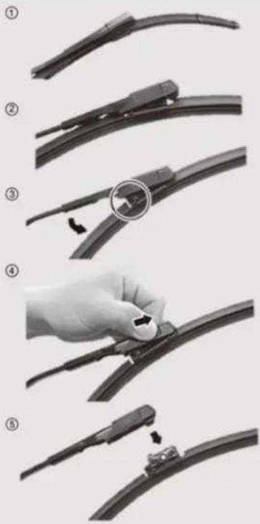 Biltema 58-455 - How to remove the old wiper blade - 1
