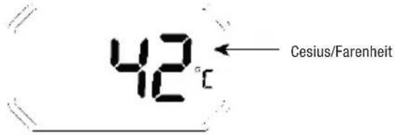 42°C Cesius/Farenheit